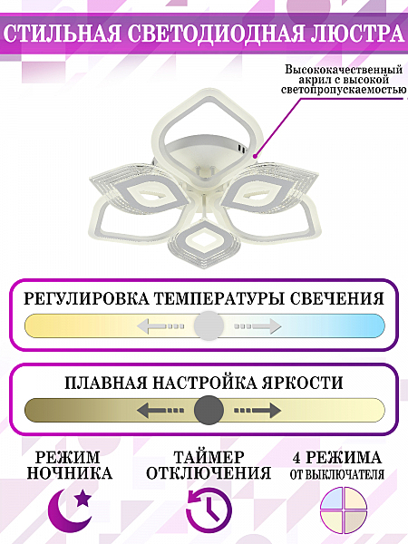 Потолочная люстра LED LED LAMPS 81203
