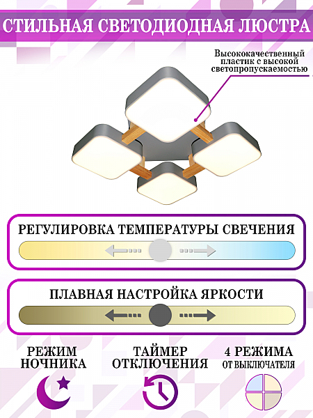 Потолочная люстра LED LED LAMPS 81324