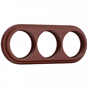 Рамка W0035225/ Рамка на 3 поста (итальянский орех)