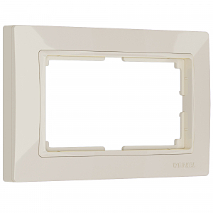 Рамка Werkel W0082003/ Рамка для двойной розетки Snabb basic (слоновая кость)