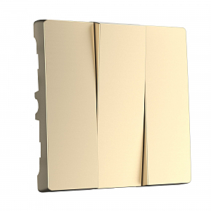 Накладка на механизм Werkel W1139011/ Набор клавиш для выключателя трехклавишного (шампань)