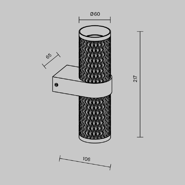 Настенный светильник Focus Design C069WL-02MG