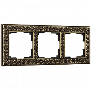 Рамка Werkel W0031512/ Рамка на 3 поста Antik (бронза)