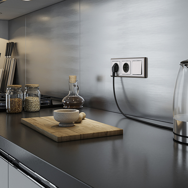 Накладка на механизм Werkel W1119002/ Клавиша для выключателя перекрестного (глянцевый никель)