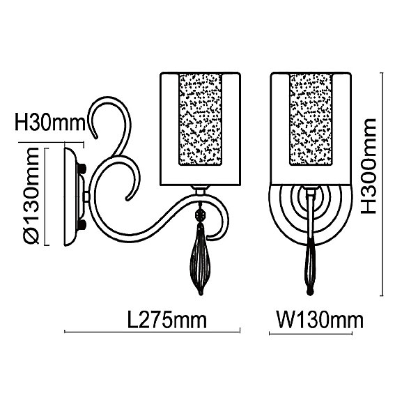 Настенное бра Эллегия 303022601
