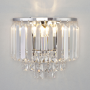 Настенное бра Torreta 10121/2 хром/прозрачный хрусталь Strotskis (10105/2)