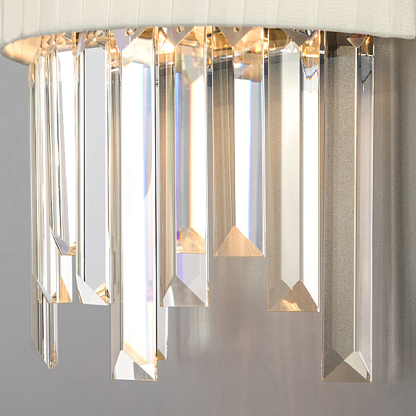 Настенное бра Amantea 10122/2 хром/прозрачный хрусталь Strotskis (10106/2)