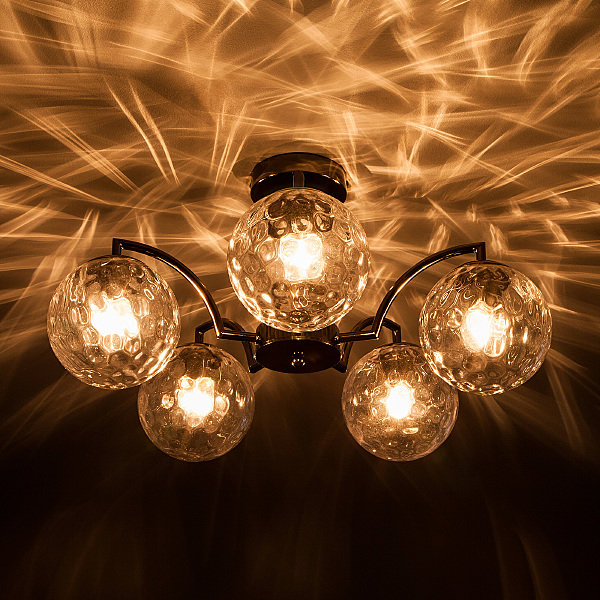 Потолочная люстра Eden 30178/5 черный жемчуг