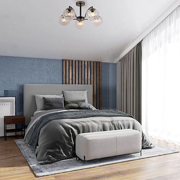 Потолочная люстра Eden 30178/5 черный жемчуг