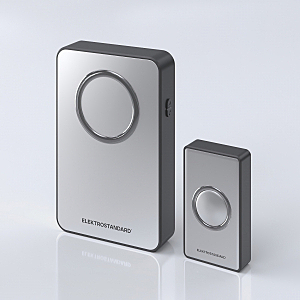 Дверной звонок DBQ27 DBQ27M WL 38M IP20 Серебро/Чёрный