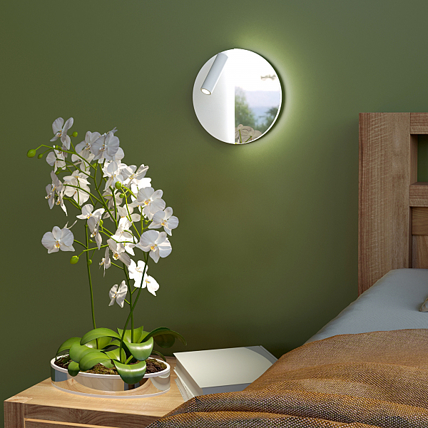 Настенный светильник Drom Drom LED белый/хром (40105/LED)