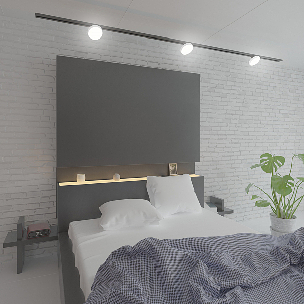 Трековый светильник Pila Pila белый 12W 4200K (85078/01) однофазный