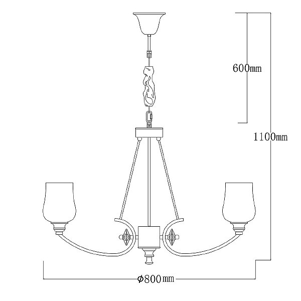 Подвесная люстра Палермо 386017908