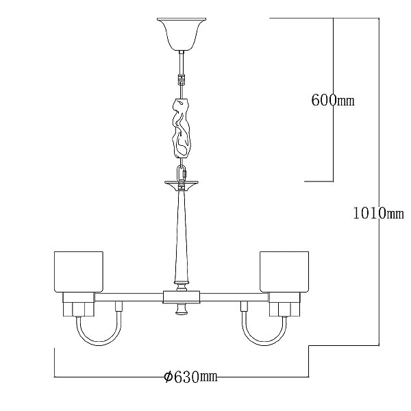 Подвесная люстра Элла 483014906