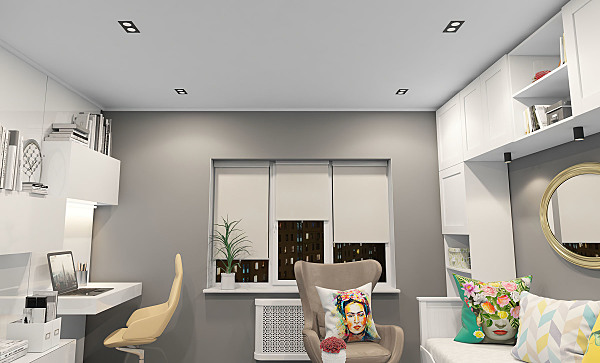 Встраиваемый светильник Dk3020Bw DK3072-BK+WH
