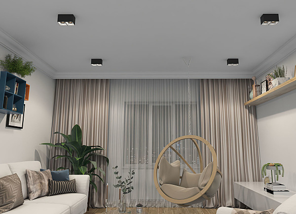 Накладной светильник Dk3020Bв DK3085-BW+BK