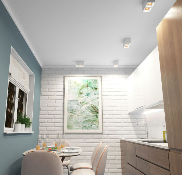 Накладной светильник Dk3020Wbr DK3085-WH+BR