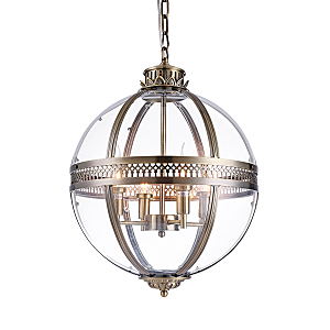 Подвесная люстра Residential KM0115P-4M antique brass