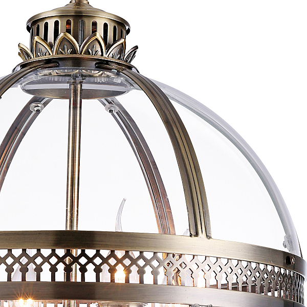 Подвесная люстра Residential KM0115P-4M antique brass