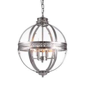 Подвесная люстра Residential KM0115P-4M nickel