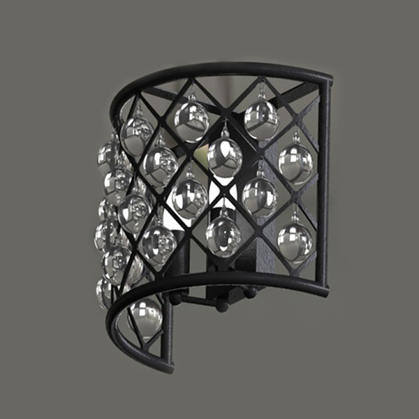 Настенное бра Spencer KR0277W-2 black