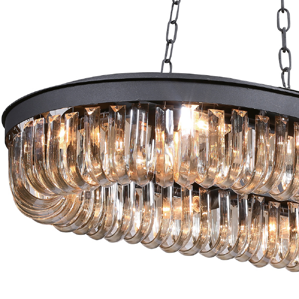 Подвесная люстра Crystal Black KR0295P-12 black