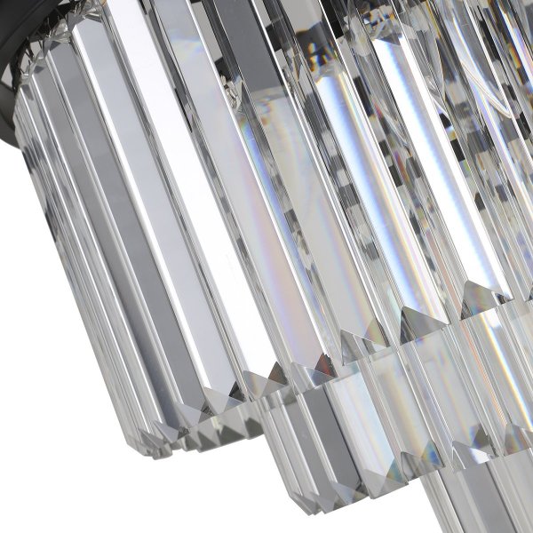 Подвесная люстра 1920s Odeon KR0387P-6 black/clear