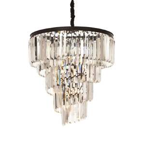 Подвесная люстра Helix KR0262P-10 black/clear