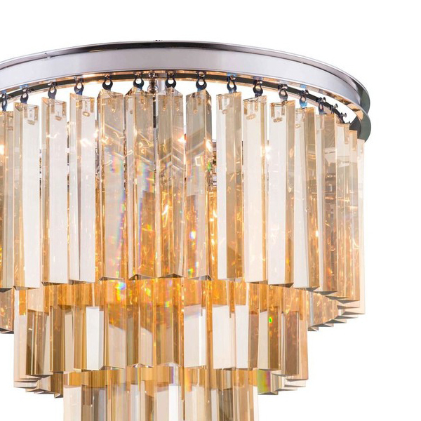 Подвесная люстра Helix KR0262P-10 chrome/amber