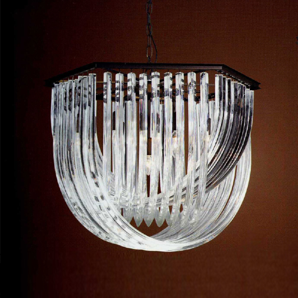 Подвесная люстра Murano Glass KR0116P-7L black