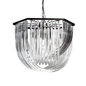 Подвесная люстра Murano Glass KR0116P-7L black