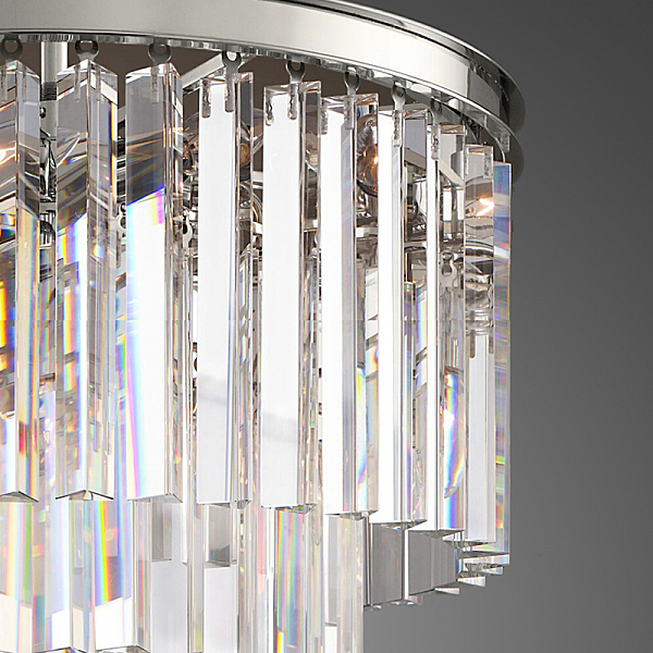 Подвесная люстра 1920s Odeon KR0387P-6 chrome/clear