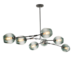 Люстра на штанге Bubble 7058/7B black/smoky