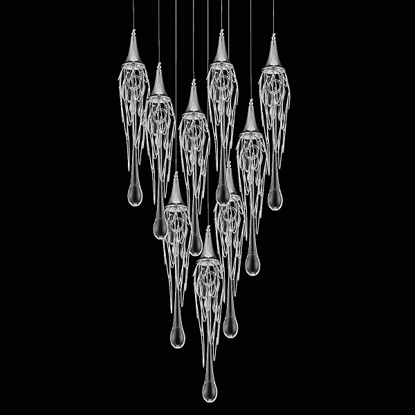 Светильник подвесной Goddess Tears P68009L-9H chrome