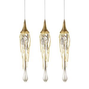 Светильник подвесной Goddess Tears P68009L-3 gold
