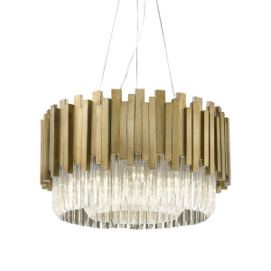 Подвесная люстра Barclay P68056M-8 gold