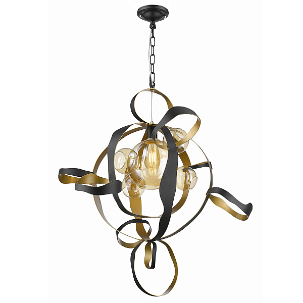 Подвесная люстра 68057 P68057L black/gold
