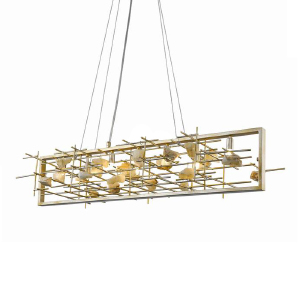 Подвесная люстра Hanna P68043M-7 gold