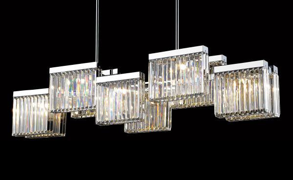 Люстра на штанге Broadway EP68031L-10 chrome