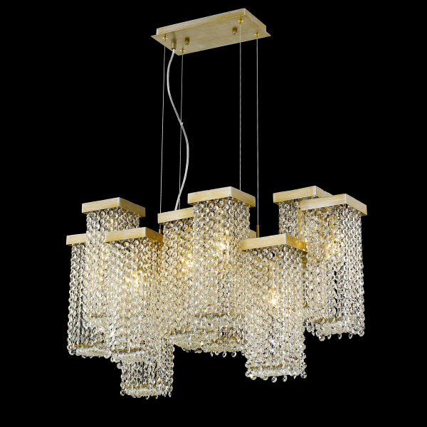 Подвесная люстра 68065 PR68065-12 gold
