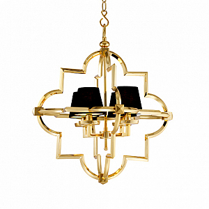 Подвесная люстра Mandeville KM0728P-4M gold/black