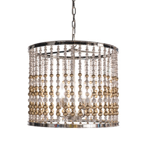 Подвесная люстра Wood Light KW0783P-4 silver