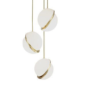 Светильник подвесной Crescent 9182S/3S brass