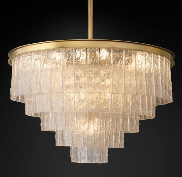 Люстра на штанге Glace KG0998P-10R brass