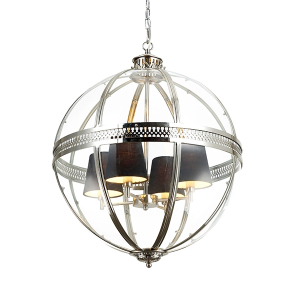 Подвесная люстра Residential KM0115P-4L nickel