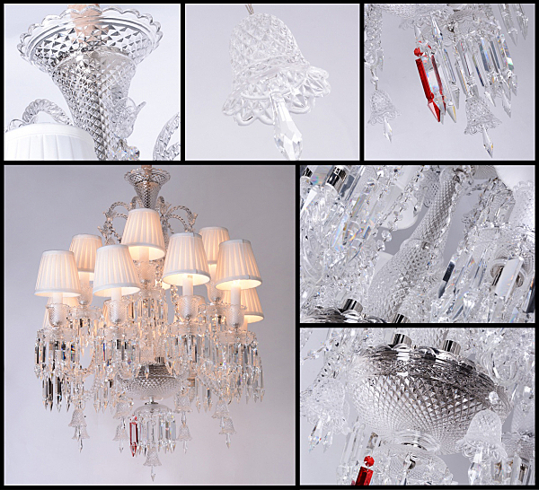 Подвесная люстра Baccarat style BRCH9056-8+4