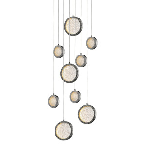 Светильник подвесной Bottega P98014M-9 polished nickel