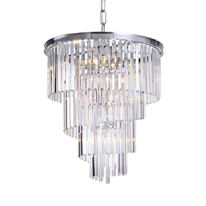 Подвесная люстра Helix KR0262P-10 chrome/clear