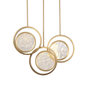 Светильник подвесной Moon Light MD8700-3A brushed gold