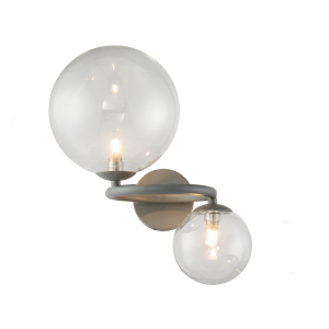 Настенное бра Wendt KG1202W-2 grey/clear